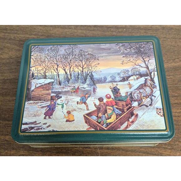Other - Pot of Gold Vintage Candy Tin with Winter Scene